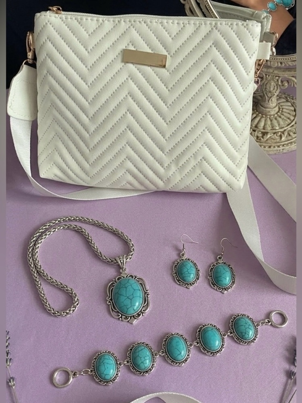 Lightwieght Crossbody bag: white ! buy one get one free. Mix and match styles.